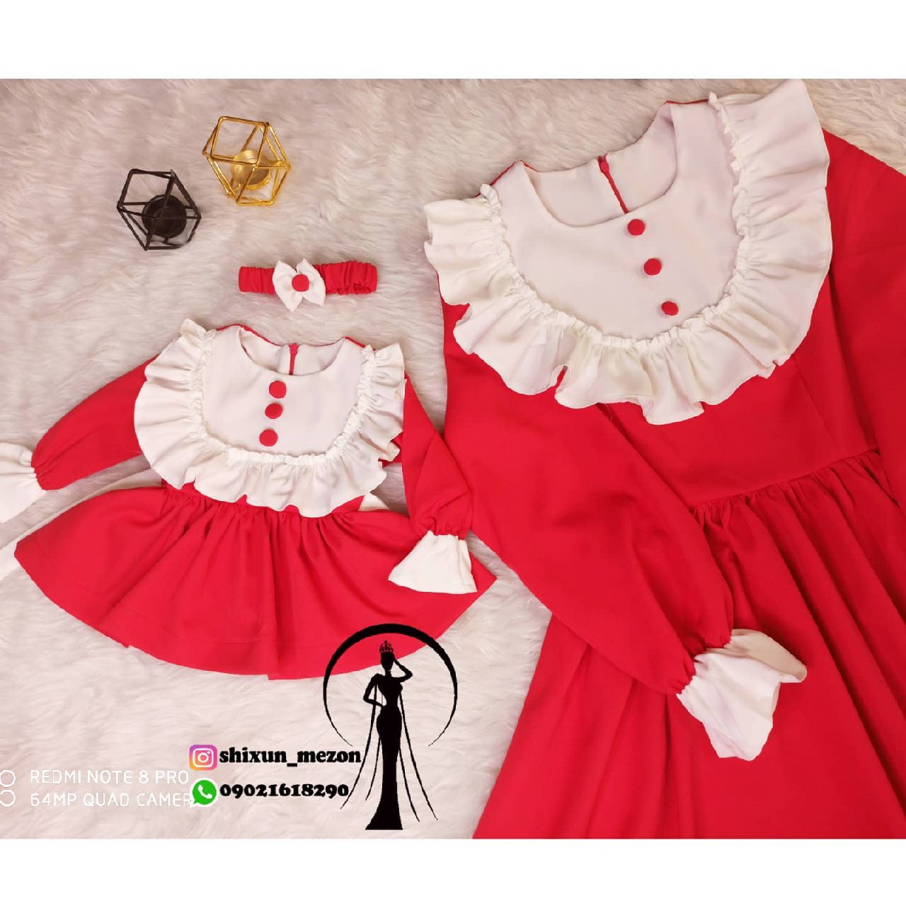 پیراهن دخترانه یلدایی مدل دلبر برند شیکسون