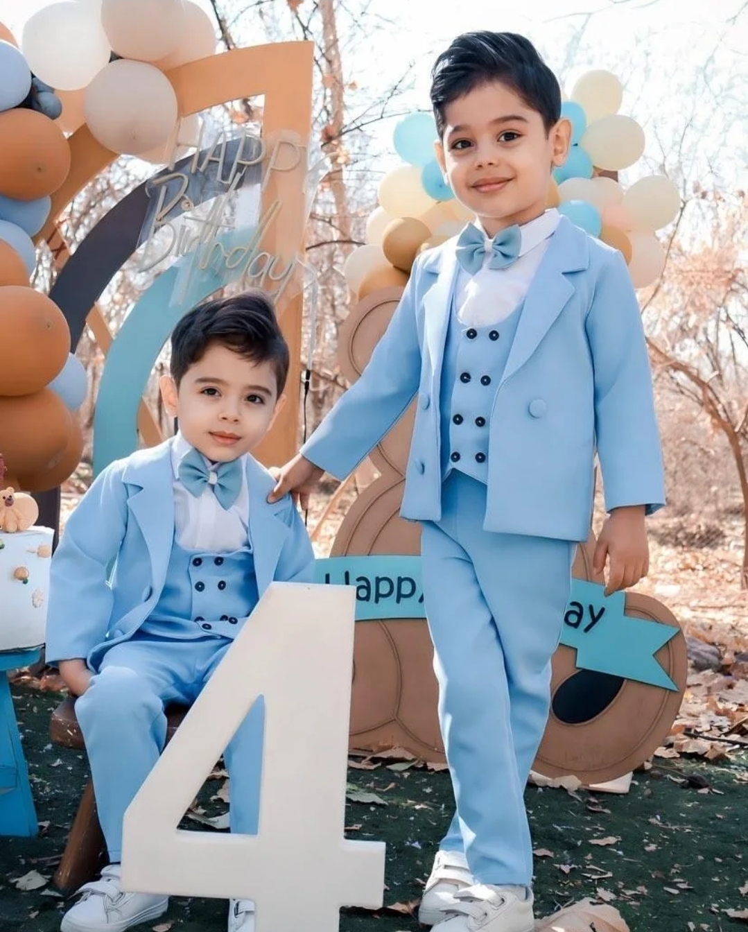 ست 5 تکه کت شلوار پسرانه مدل آراز برند شیکسون