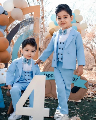 ست 5 تکه کت شلوار پسرانه مدل آراز برند شیکسون