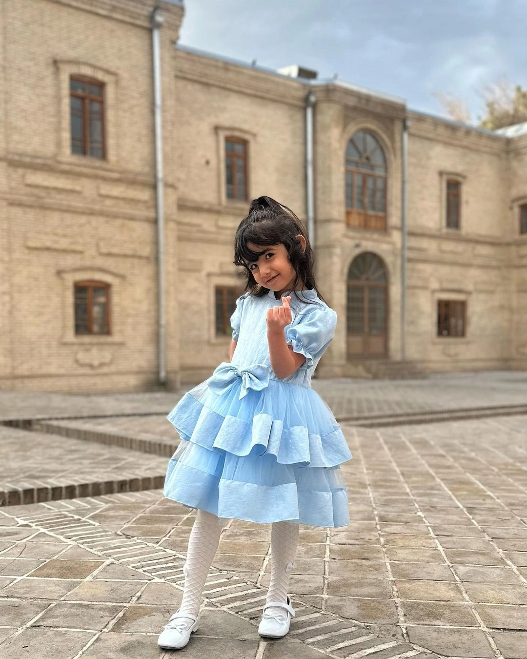 پرنسسی دخترانه تور ژاکارد مدل بهارک برند شیکسون - ۳