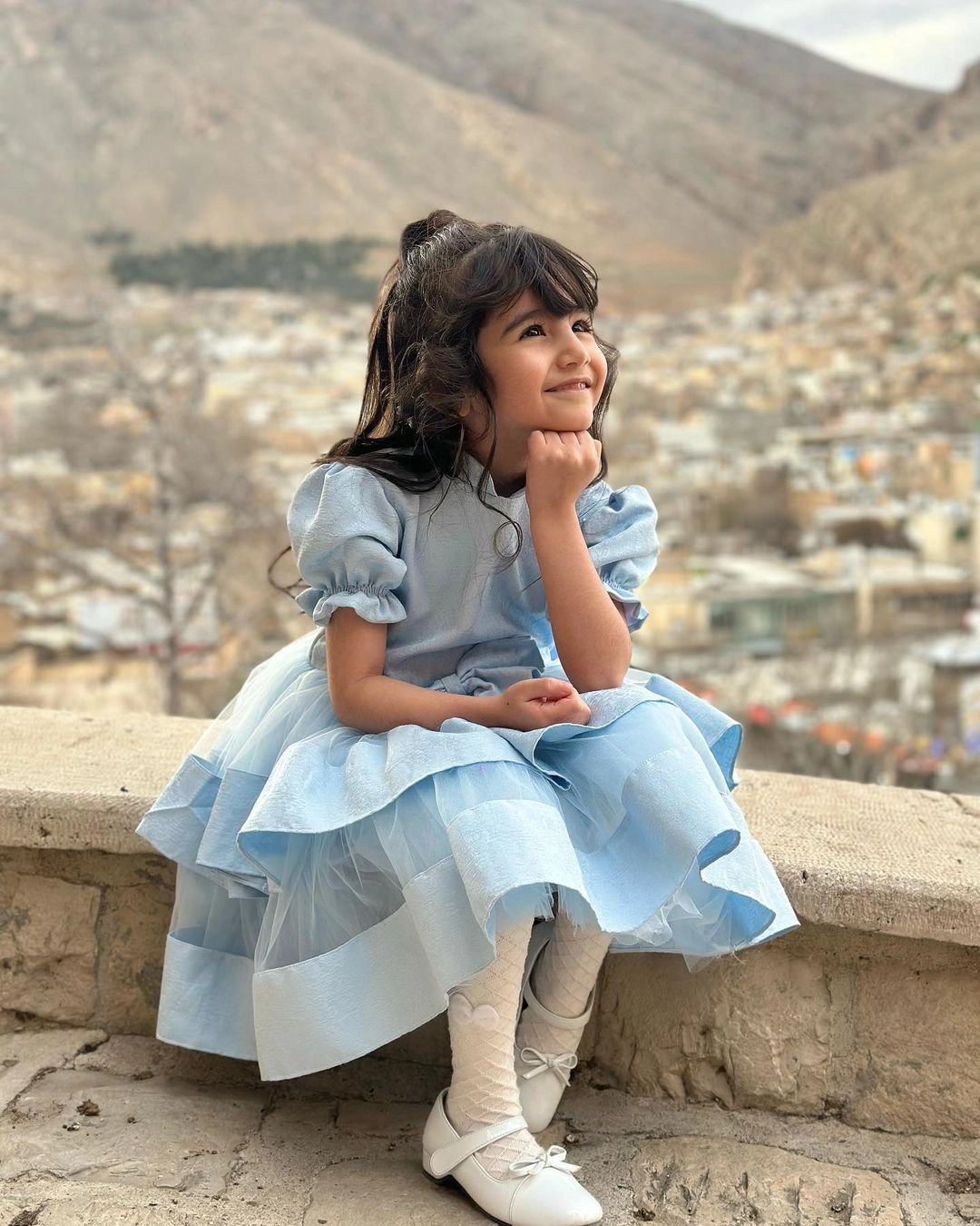 پرنسسی دخترانه تور ژاکارد مدل بهارک برند شیکسون - ۳