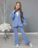 ست کتشلوار ۳ تکه دخترانه مدل دیبا