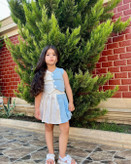 ست شومیز دامن دخترانه ۲ تکه مدل مهریار برند شیکسون - ست دخترانه شیکسون