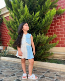 ست شومیز دامن دخترانه ۲ تکه مدل مهریار برند شیکسون - ست دخترانه شیکسون