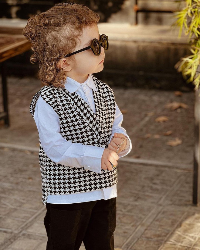 ست ۳ تکه جلیقه شلوار و شومیز دخترانه مدل سپیده برند شیکسون مجلسی👗✨