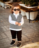 ست ۳ تکه جلیقه شلوار و شومیز دخترانه مدل ستاره برند شیکسون شیک👗✨