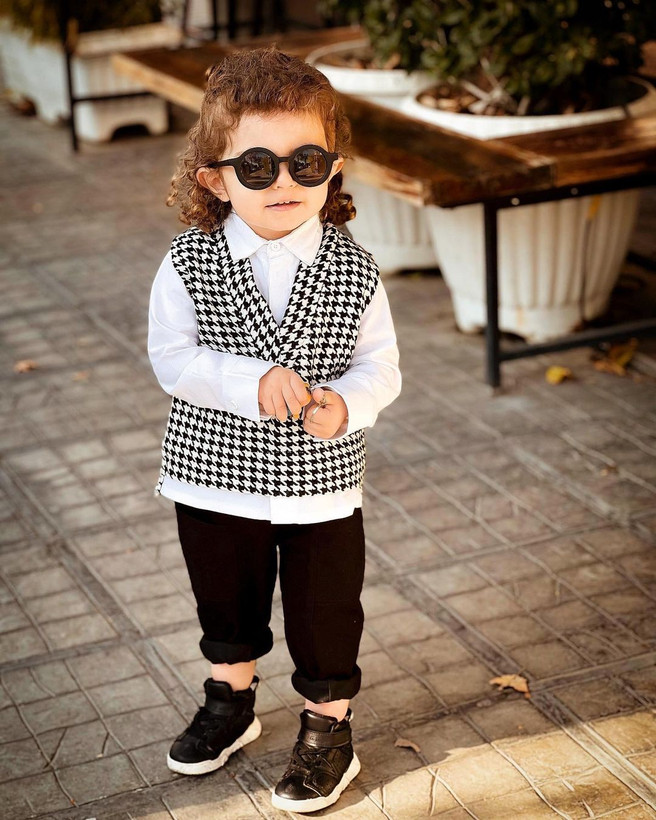 ست ۳ تکه جلیقه شلوار و شومیز دخترانه مدل ستاره برند شیکسون شیک👗✨