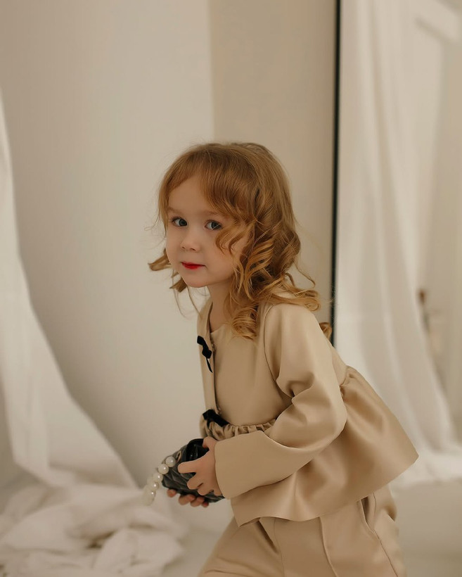 ست ۳ تکه جلیقه شلوار و شومیز دخترانه مدل مهسا برند شیکسون شیک👗✨