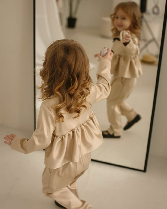 ست ۳ تکه جلیقه شلوار و شومیز دخترانه مدل میترا برند شیکسون شیک👗✨