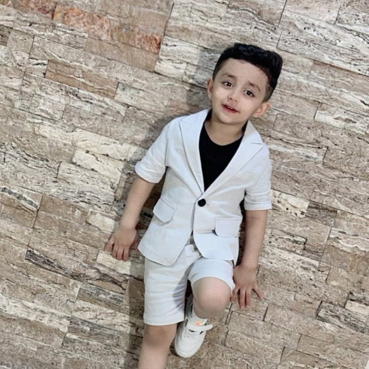 ست ۲ تکه کت شلوارک پسرانه تک دکمه برند شیکسون مجلسی خنک