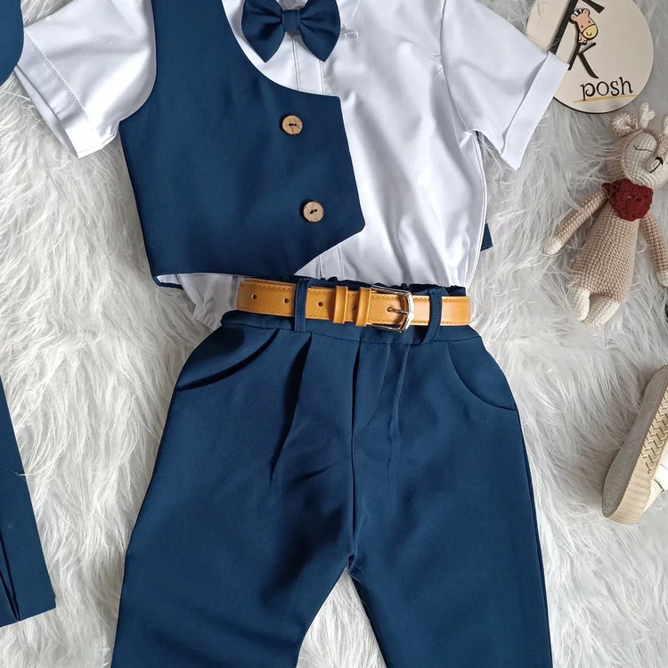 ست جلیقه شلوار بادی پسرانه 7 تکه مدل ارشیاس برند شیکسون - ست پسرانه شیکسون