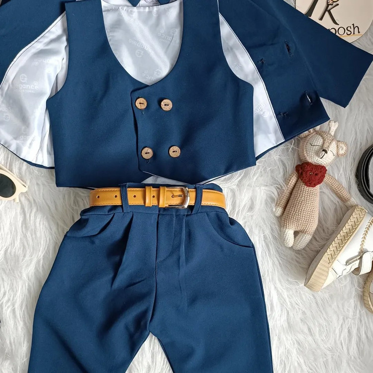 ست جلیقه شلوار بادی پسرانه 7 تکه مدل ارشیاس برند شیکسون - ست پسرانه شیکسون