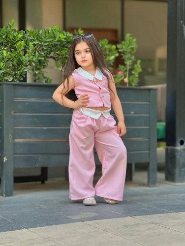 ست جلیقه شلوار ۲ تکه دخترانه مدل دلشید برند شیکسون