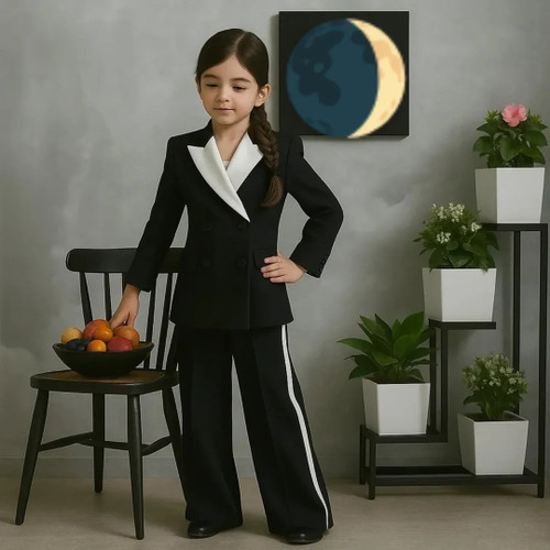 ست دو تکه کتشلوار دخترانه مدل آسنا برند شیکسون