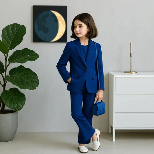 ست ۳ تکه کتشلوار و تاپ دخترانه مدل آذرنوش برند شیکسون