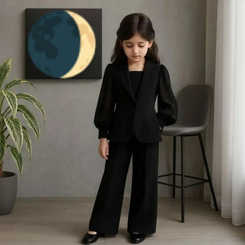 ست کتشلوار و شومیز ۳ تکه دخترانه مدل دلوین برند شیکسون