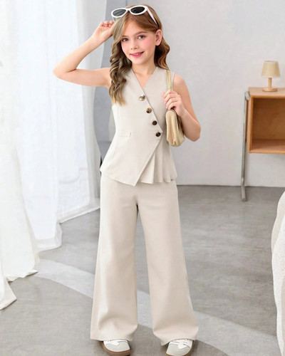 ست جلیقه شلوار ۲ تکه دخترانه مدل آریسا برند شیکسون