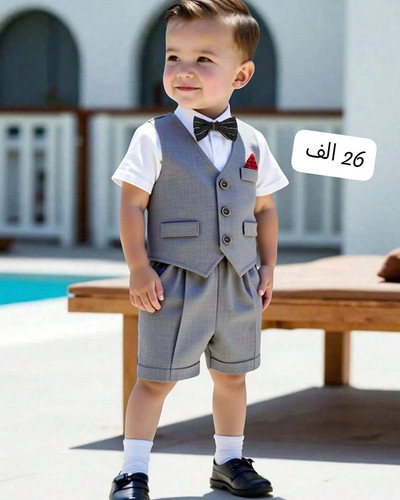 ست جلیقه شلوارک پسرانه مدل سامیار برند شیکسون