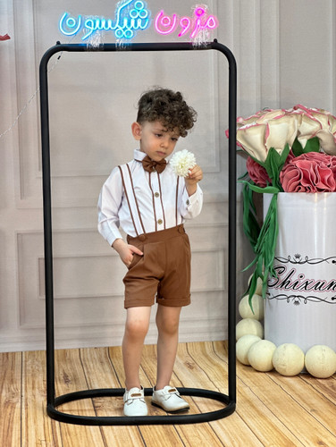 ست پیراهن شلوارک ساسبندی مدل شاهان برند شیکسون